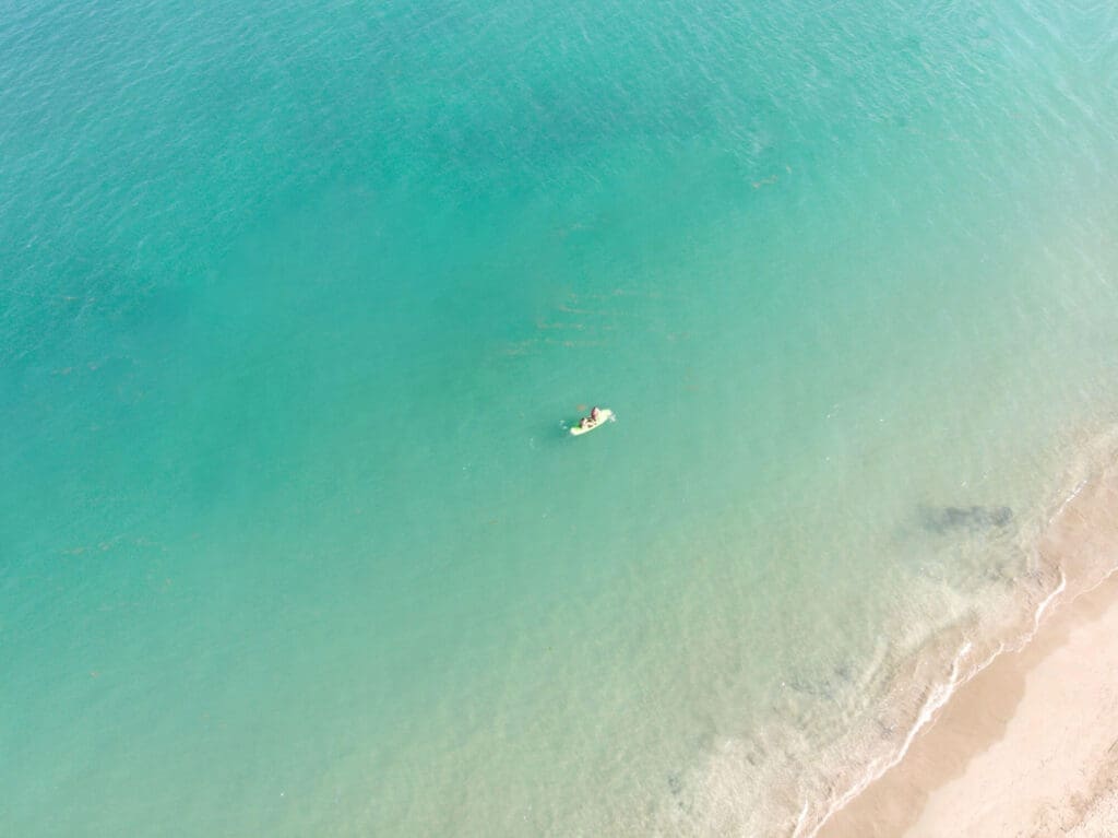 Crystal clear blue waters in Boca Chica Dominican Republic