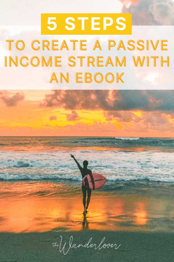 How to create a passive income stream with an ebook