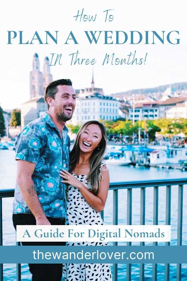How to Plan a Wedding in 3 Months as a Digital Nomad