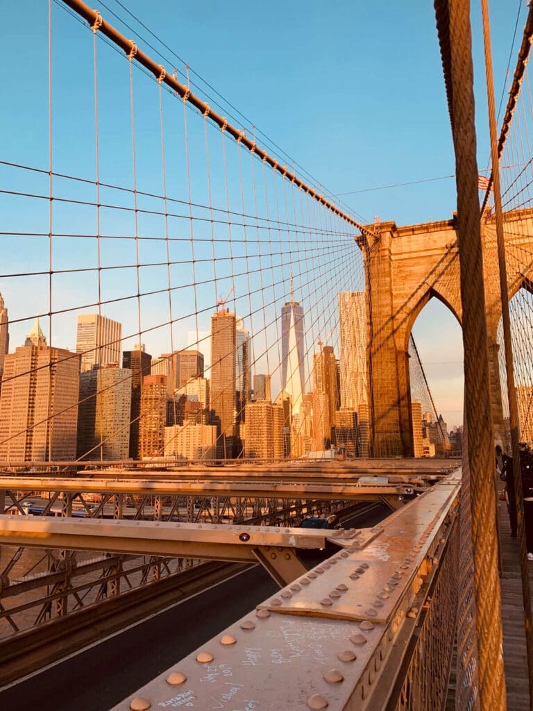 View of Manhattan from Brooklyn Bridge