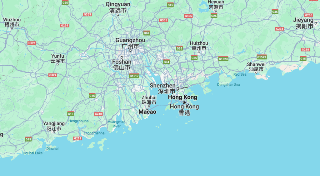 Map of Macau Location