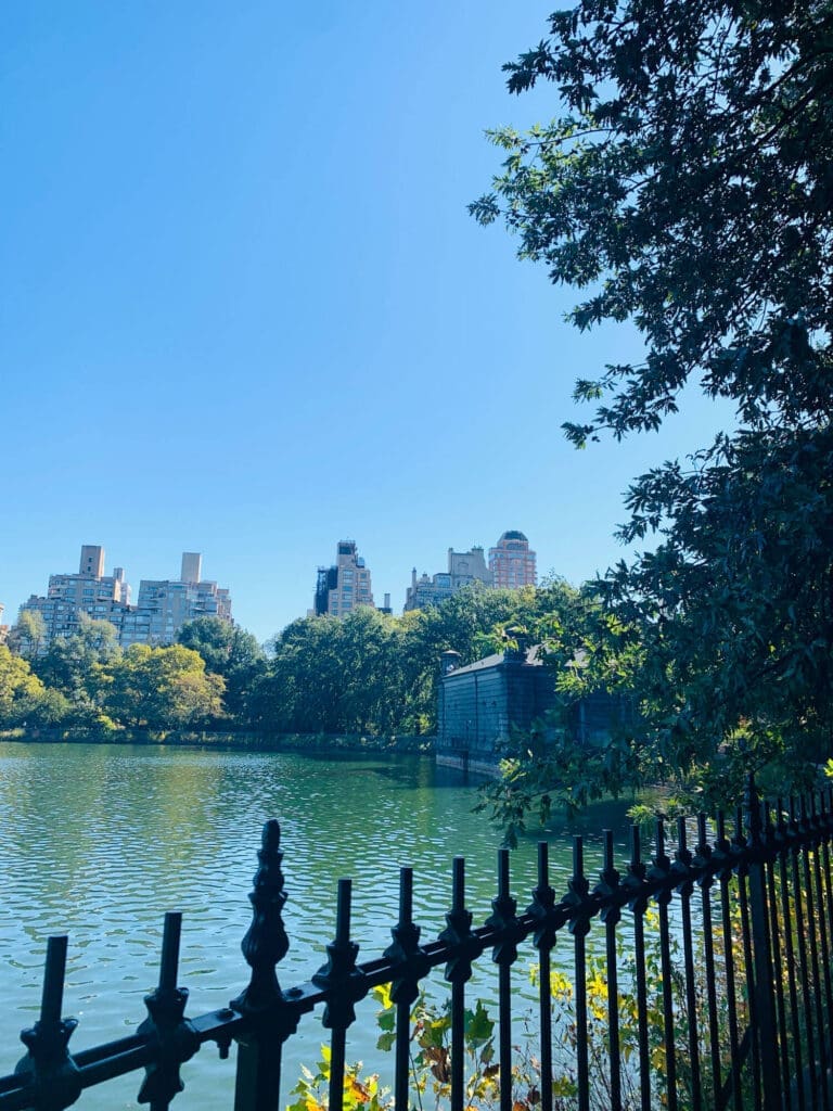 Central Park lake in the Spring