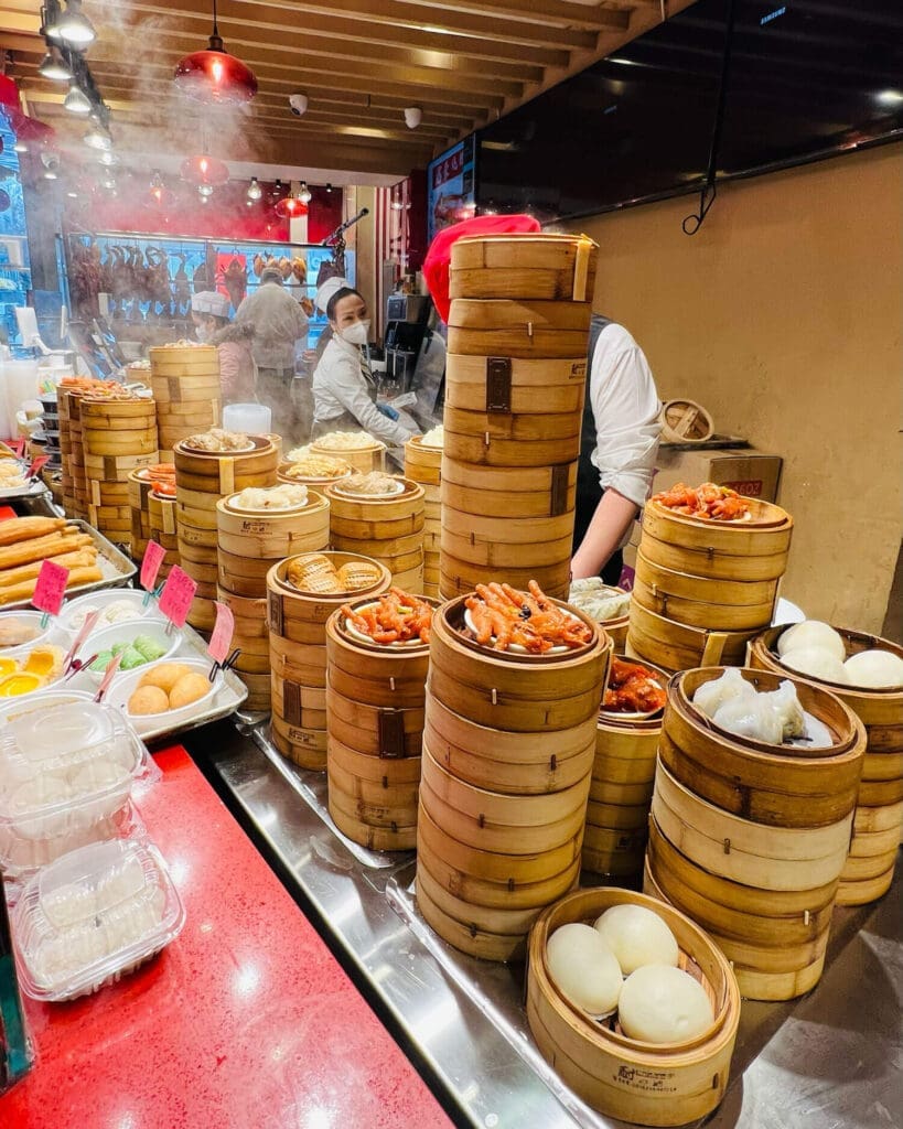 Chinese dim sum breakfast in Flushing