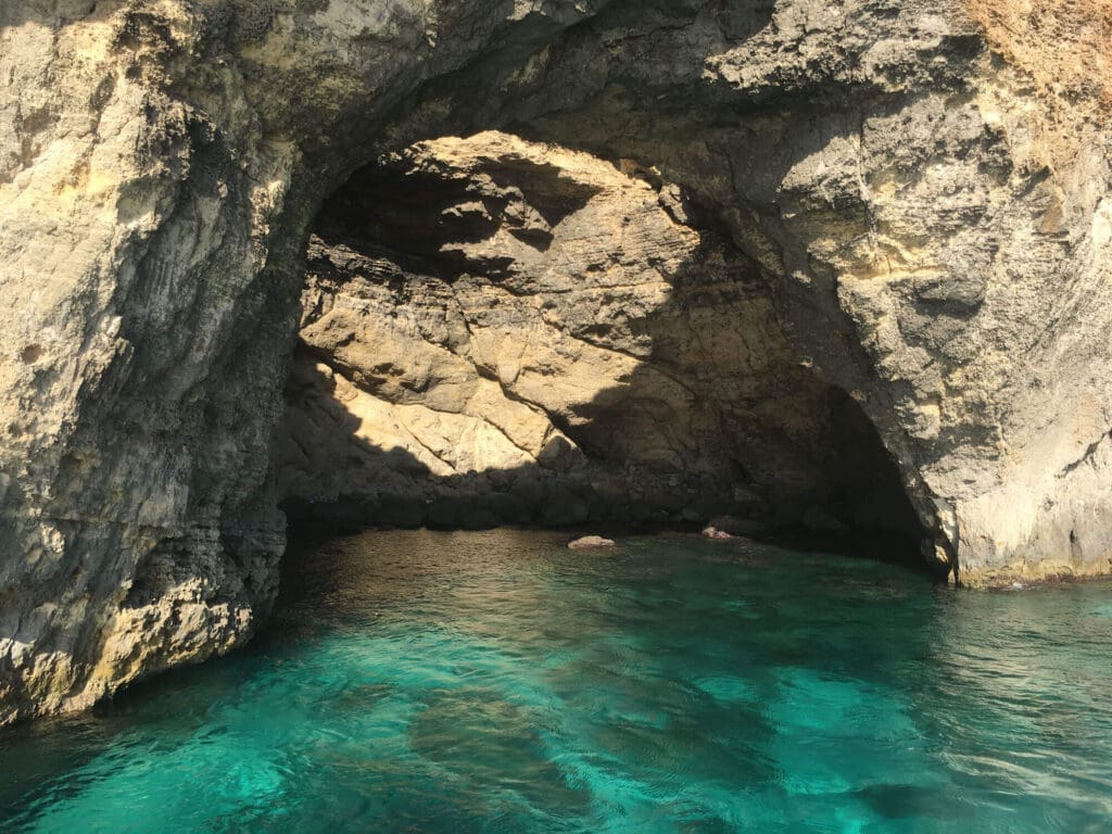 Blue Lagoon and cave