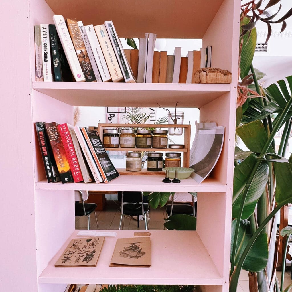 Kelp Cowork bookshelf