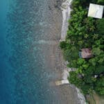 Mabini Beach Batangas Philippines from above