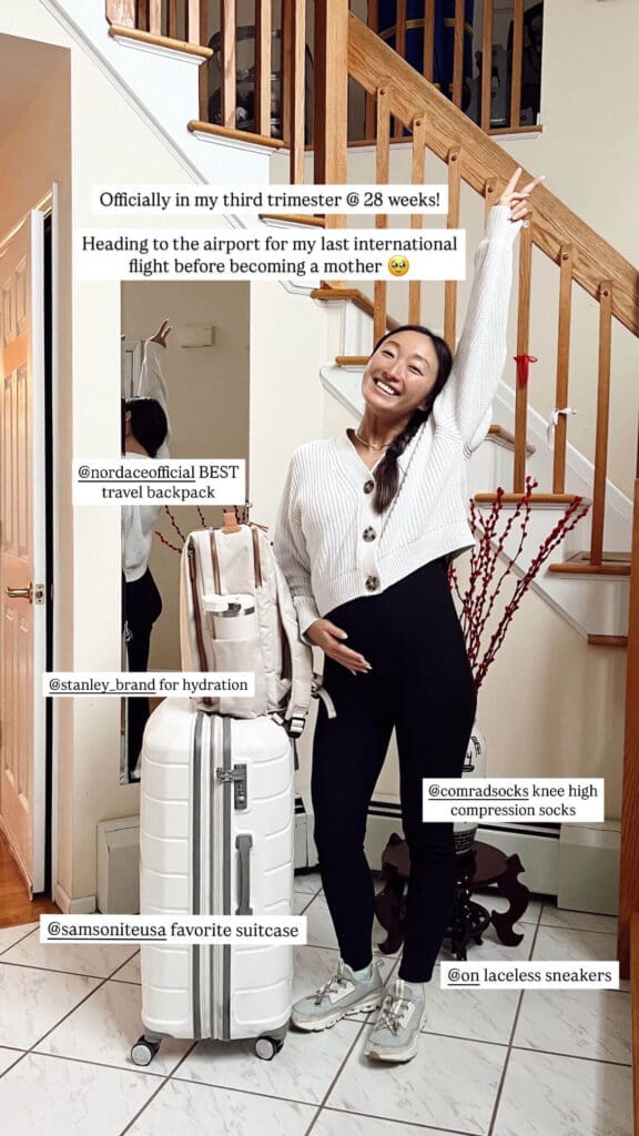Instagram story travel luggage