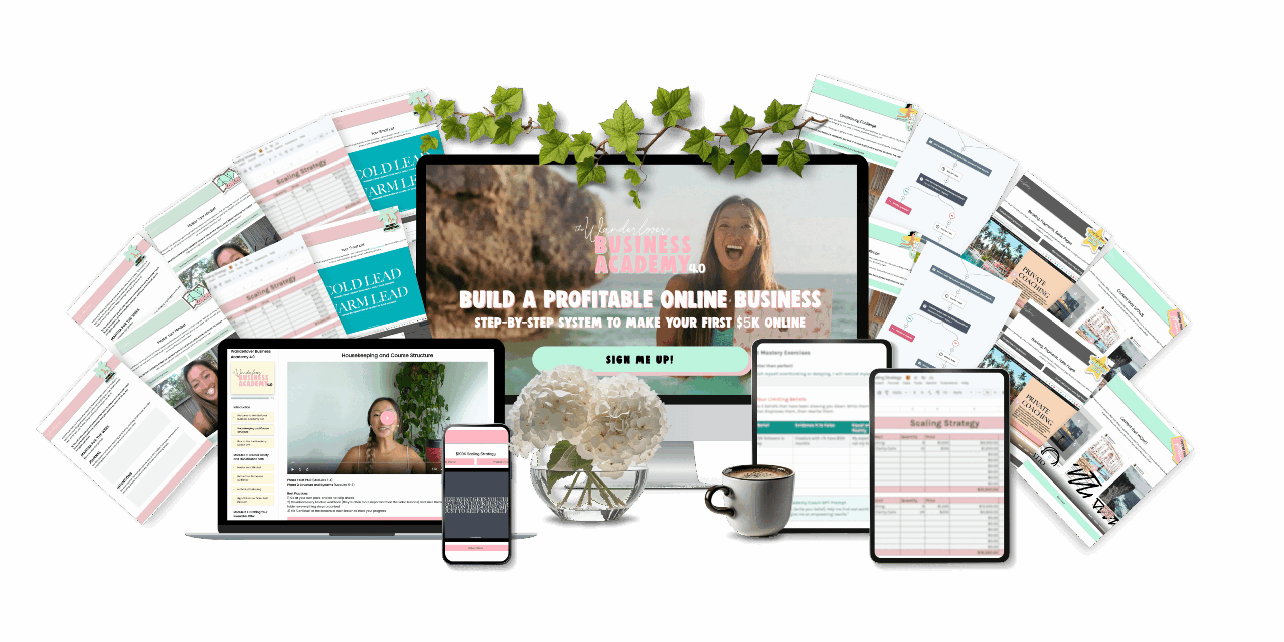 Wanderlover Business Academy Mockup